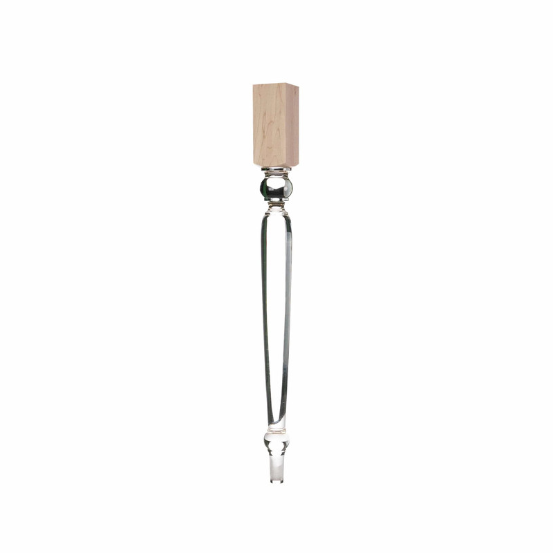Old English Style Acrylic Island Leg - Species:Maple Soft